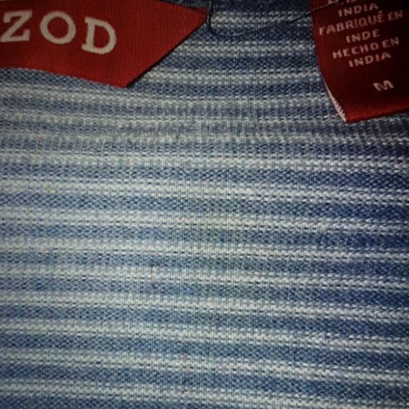 IZOD MENS STRIPED  LS knit pullover  M - Picture 4 of 6